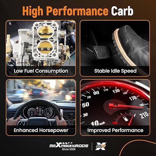 Miniatura 6 de maXpeedingrods Carburador universal 3838 DGEV DGAS DGES compatible con Toyota, BMW, Mercedes, Benz, Nissan, VW, Mitsubishi, Jeep Suzuki, 390 CFM,