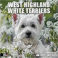 Vista 39 de RED EMBER Calendario de pared 2025 con diseño de cachorros de 12 meses, 12 x 24 pulgadas, abierto, papel grueso y resistente, para regalo