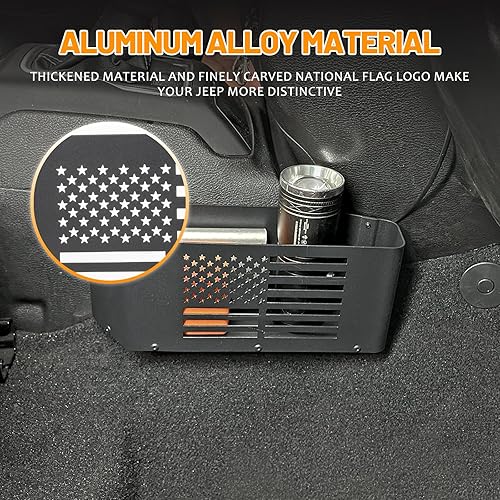 Miniatura 7 de MAIKER OFF ROAD Caja de almacenamiento para palanca de cambios de consola central, bandeja organizadora compatible con Jeep Wrangler JLJLU 2018-2022