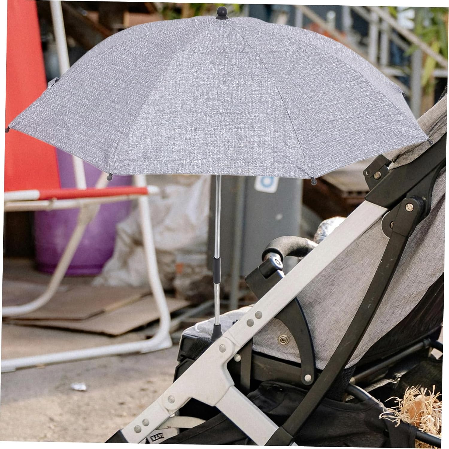 TOYANDONA Boy Girl Pushchair Umbrella Parasol Angle Canopy Cloth Material Water-Resistant for Sun Rain Travel Accessory for Strollers