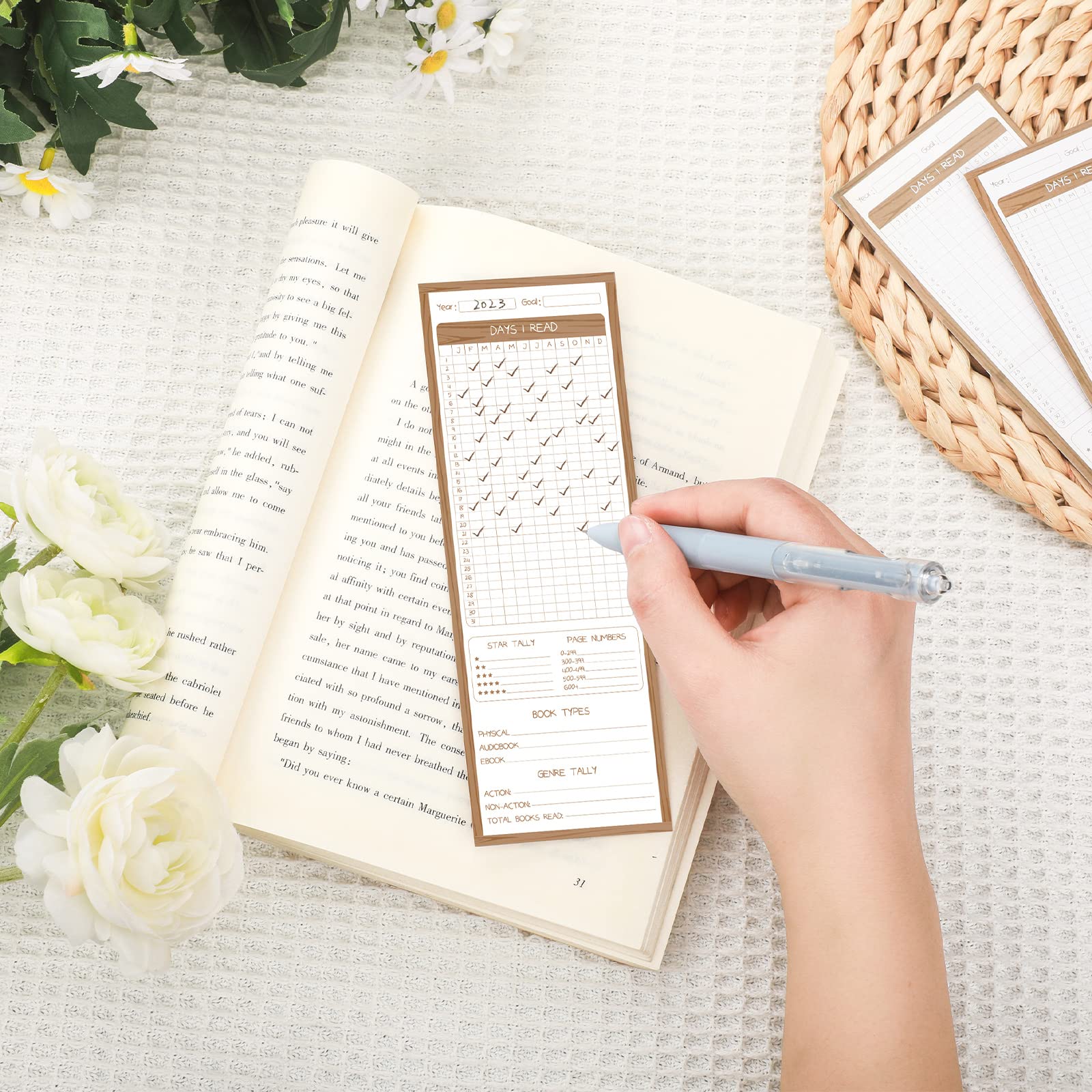 200 PCS Landscape Bulk Bookmarks For Kids 50 Designs Book - View #6