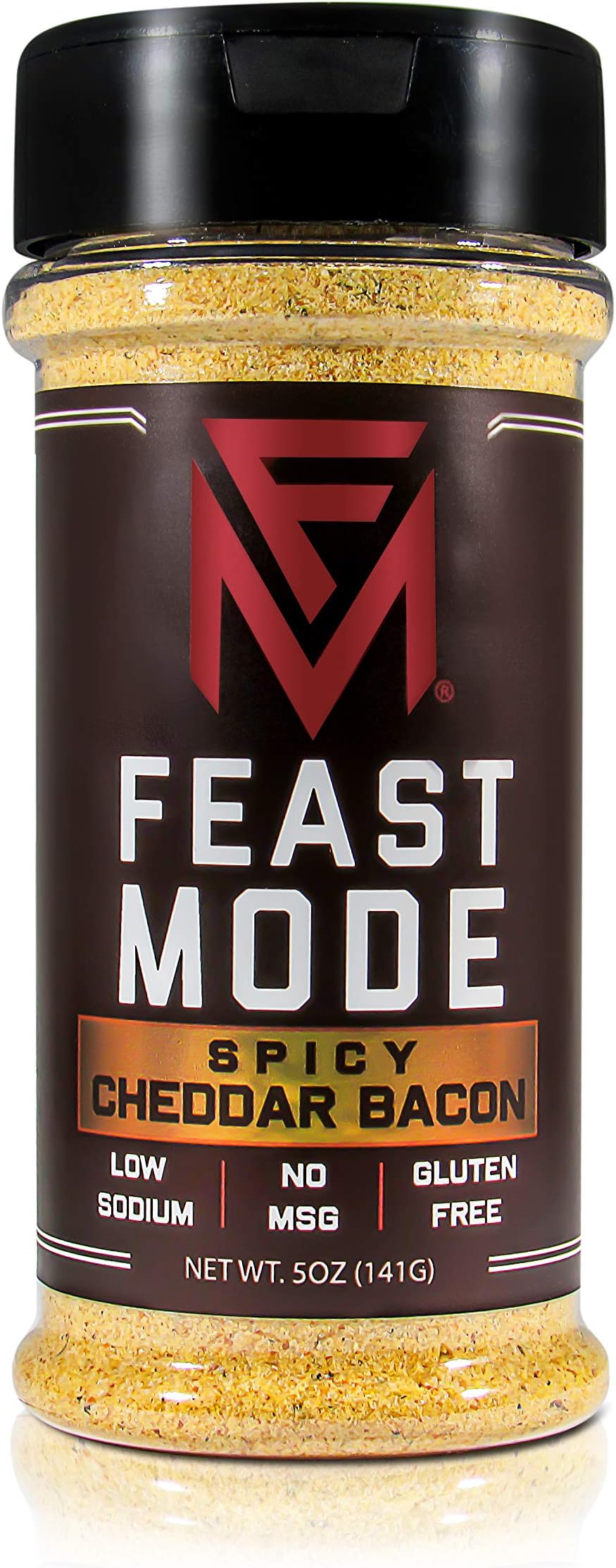 Spicy Cheddar Bacon - Feast Mode Flavors - Low Sodium, No MSG, Gluten Free, All Natural, Meal Prep Seasoning, Spicy, Habanero, Bacon Flavor, Chipotle