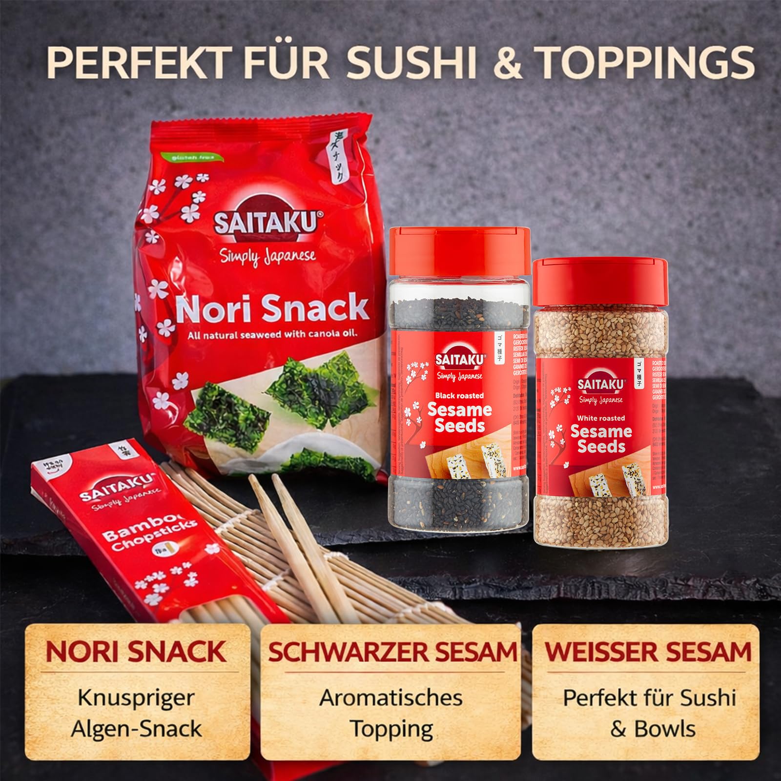 Sushi Geschenkbox – 14-teiliges Japan Food Set