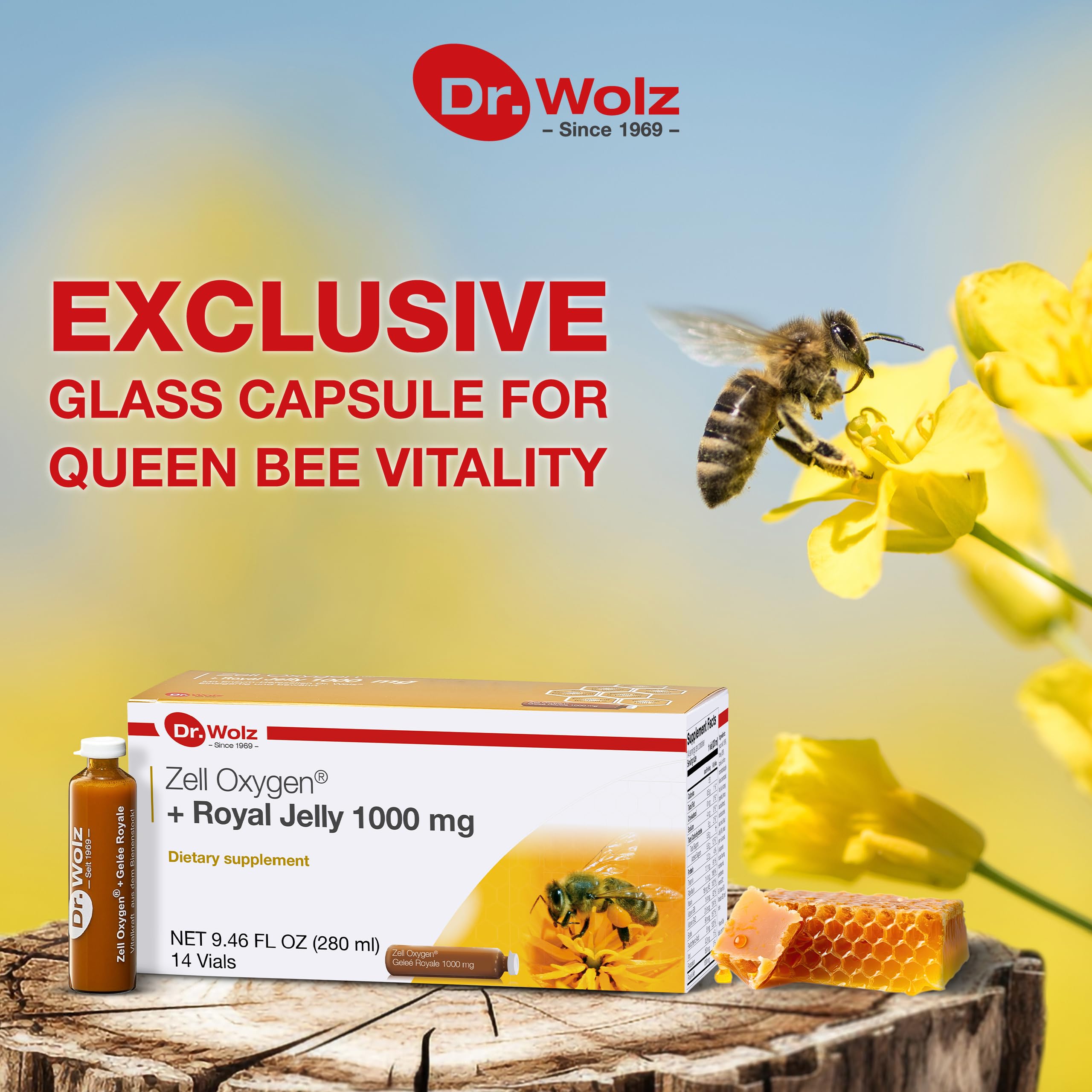 Amazon.com: Dr. Wolz Zell Oxygen + Royal Jelly 1000mg, Organic