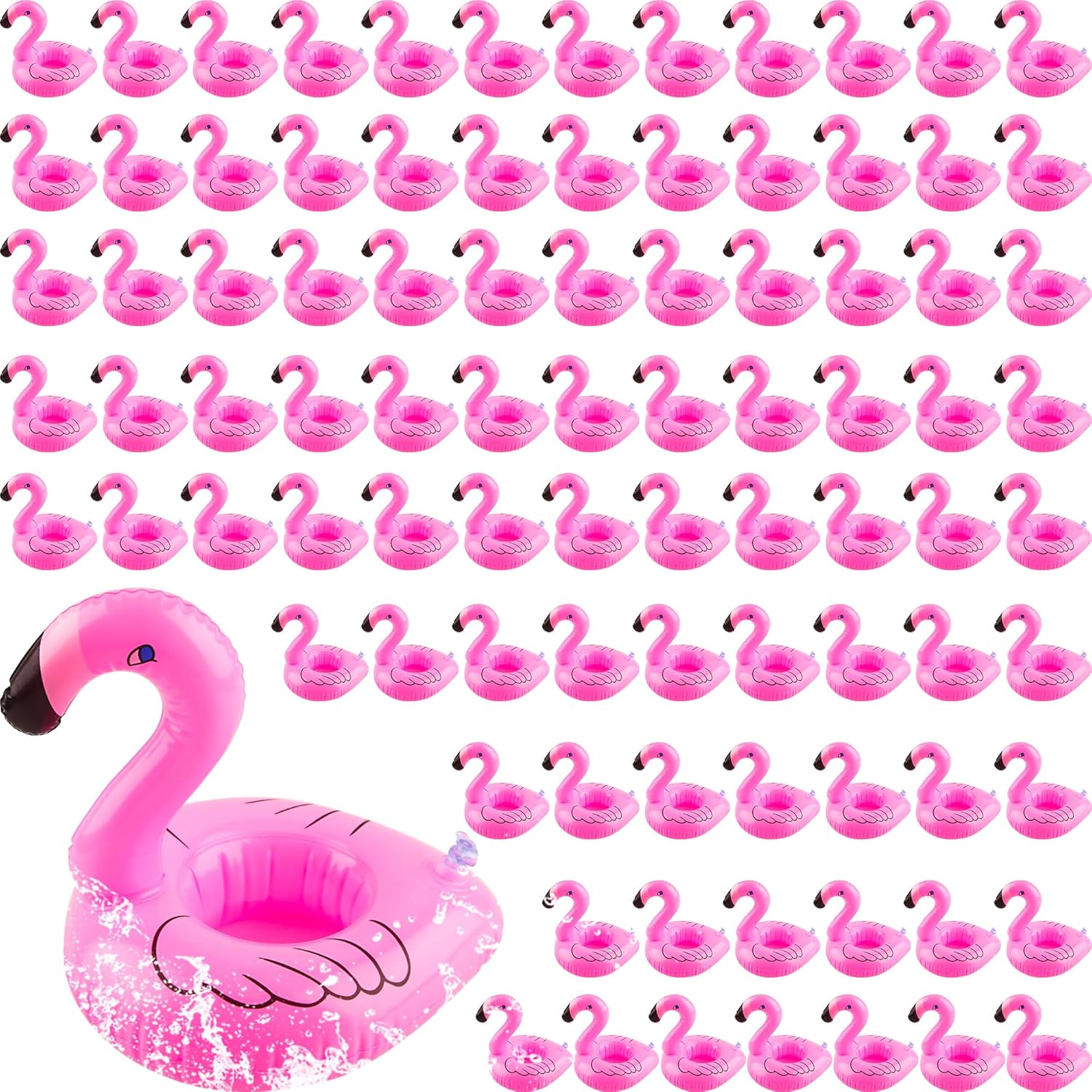 Amazon.com: Sonarun 90 Pcs Inflatable Flamingo Drink Holder Bulk Pink