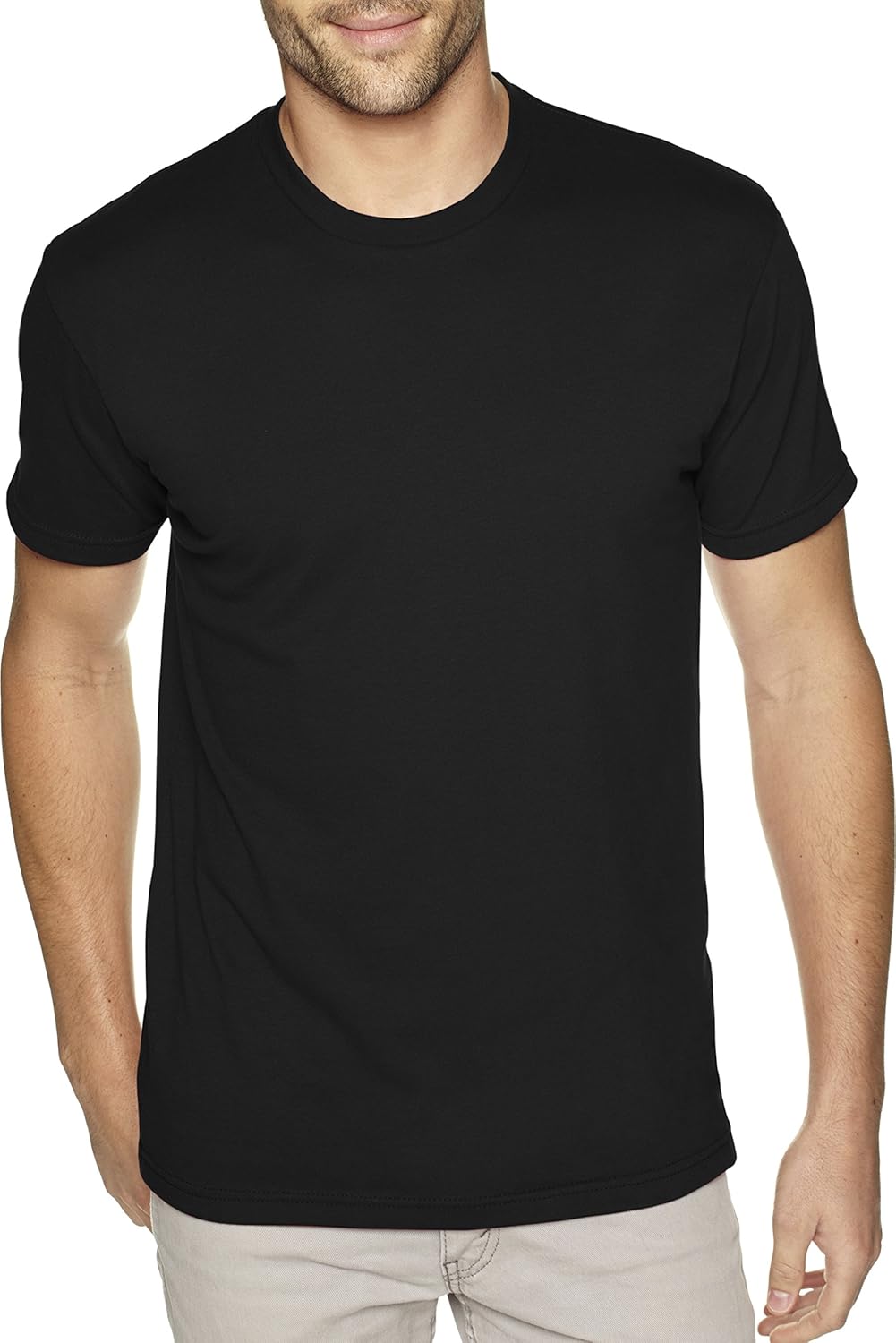 Next Level Men's Sueded Crew XS BLACK