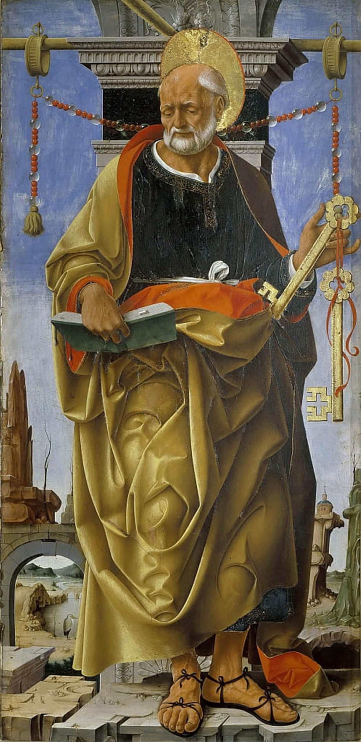 Polittico Griffoni Saint Pierre, une impression sur toile d'exception