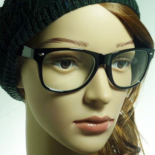 Miniatura 4 de MODA Lentes transparentes con marco negro para juego de computadora de rayos azules con bloqueo de luz azul, Claro