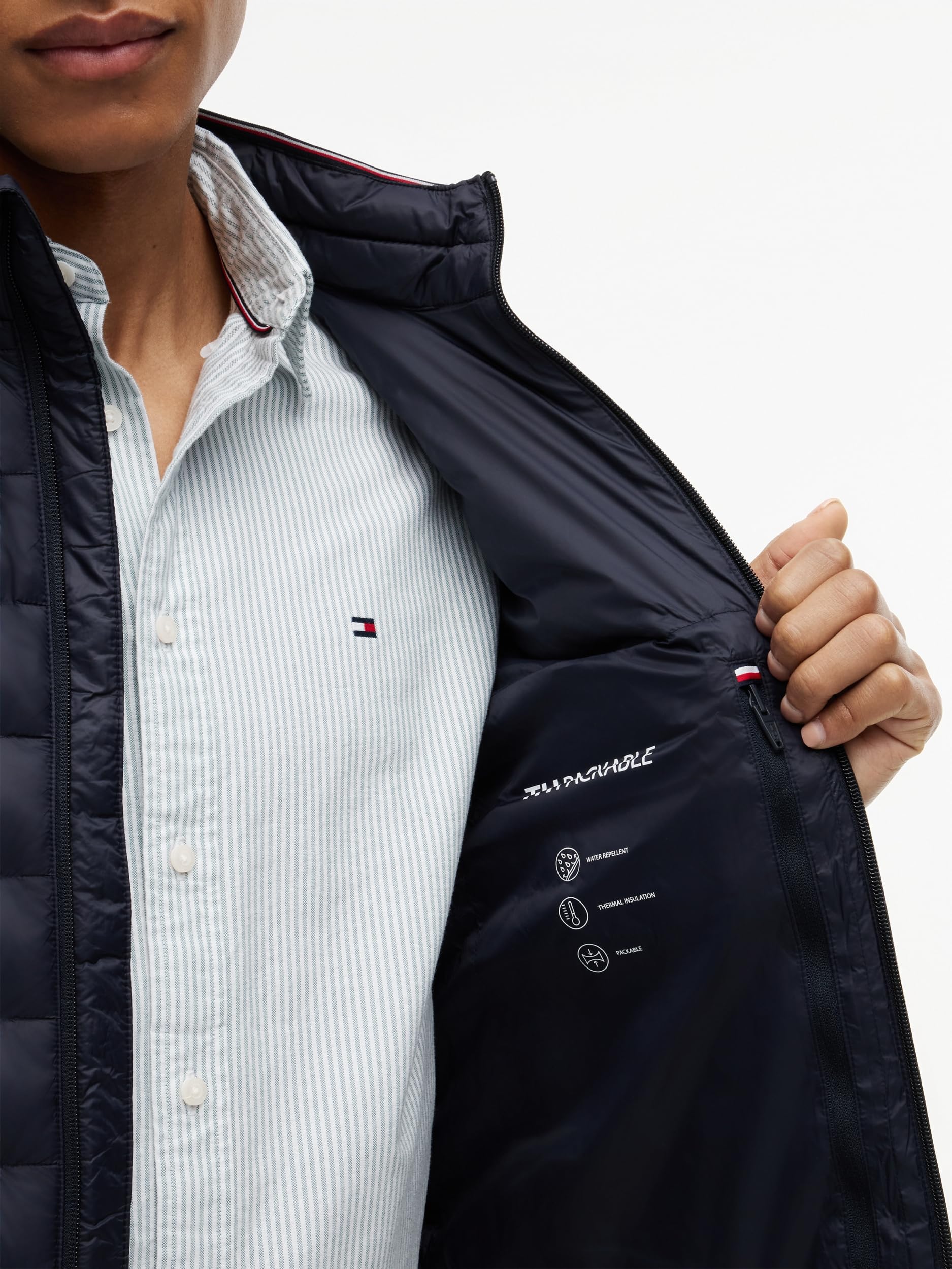 Tommy Hilfiger Kamizelka Mężczyźni Core Packable Kamizelka Z Recyklingu Mw0mw39989