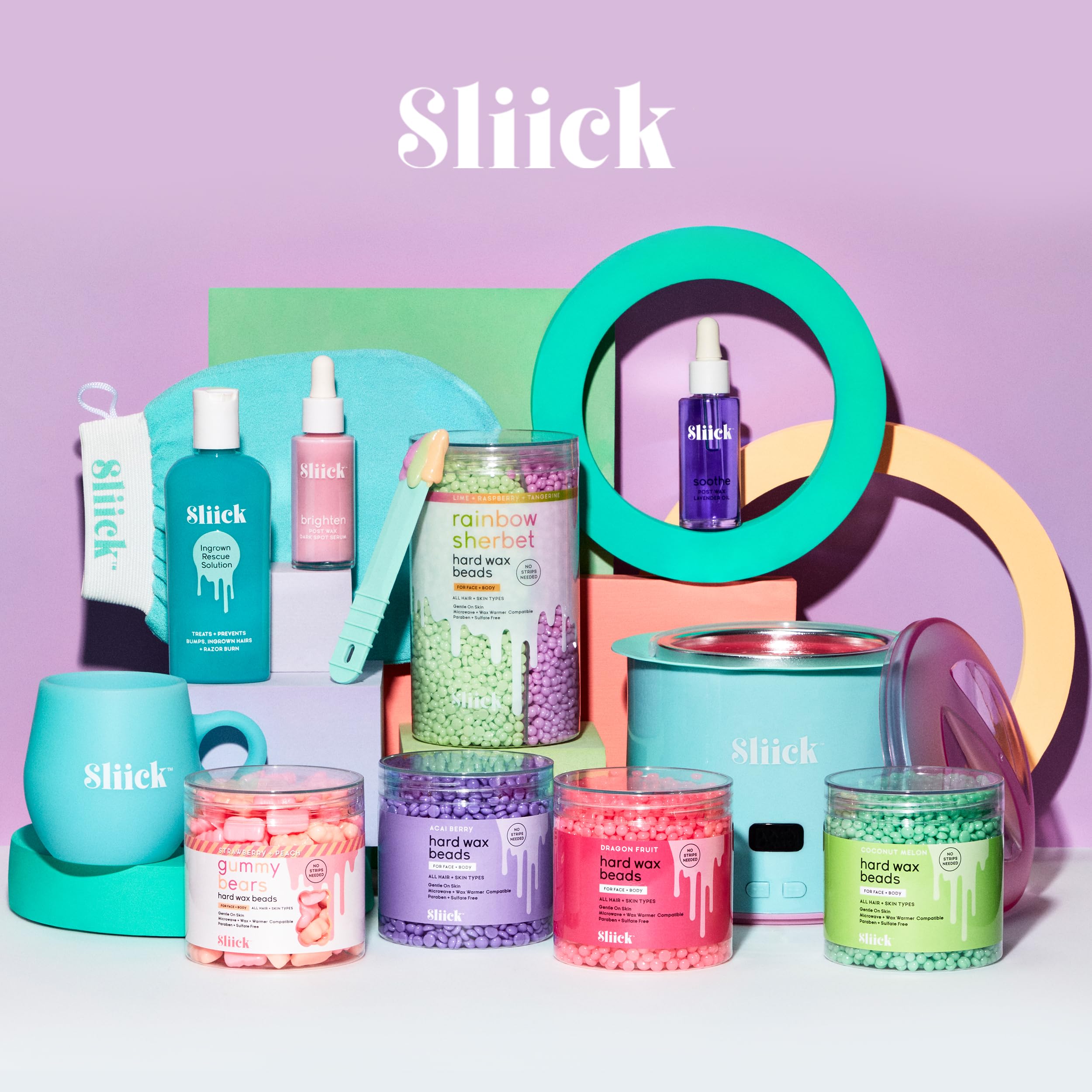 Sliick Hard Wax Beads for Face & Body Hair Removal