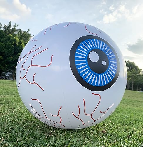 Miniatura 3 de Calabaza inflable de Halloween con forma de calabaza con control remoto LED de 23 pulgadas para Halloween, vacaciones, exteriores, patio, decoración