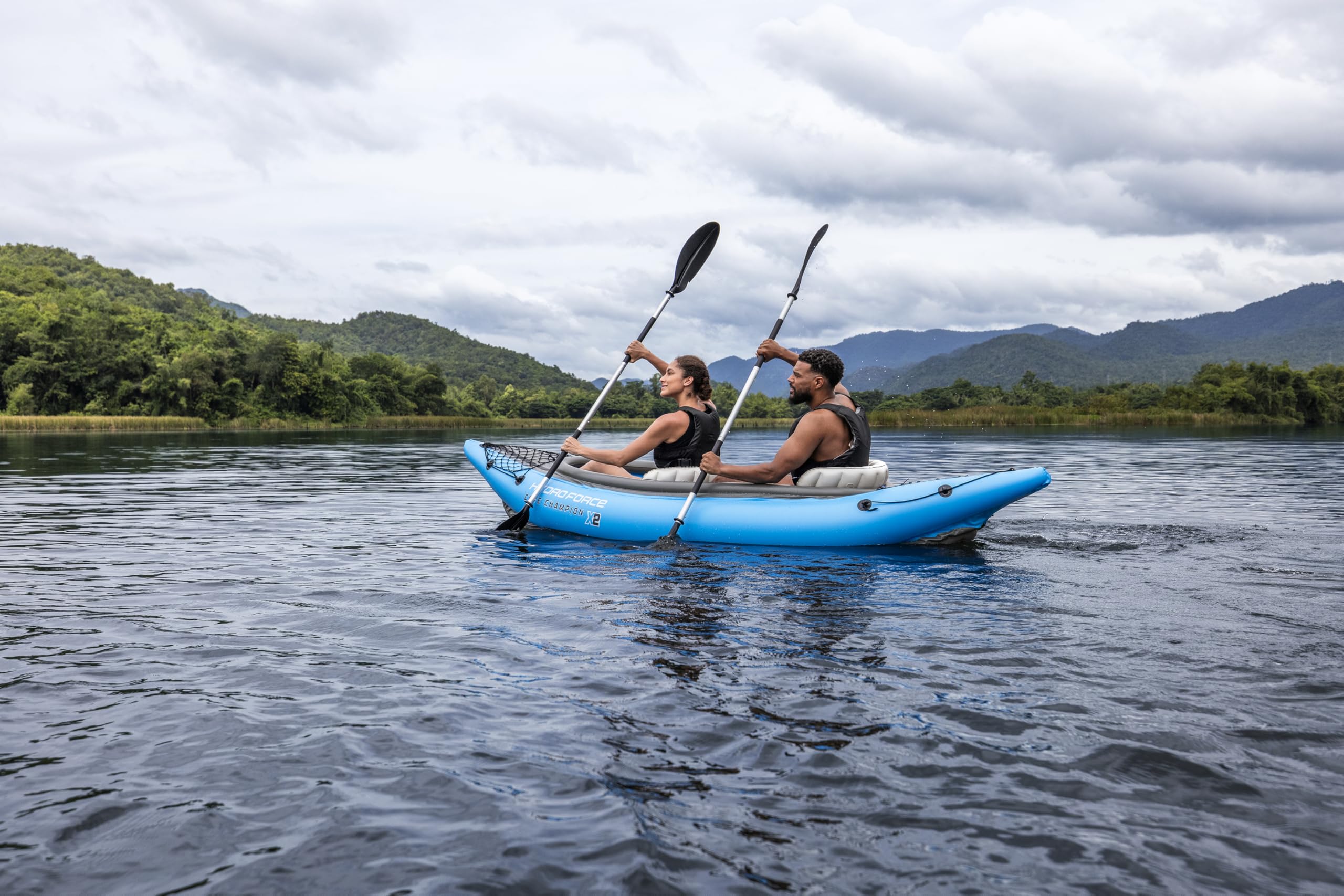 Bestway Hydro-Force Cove Champion X2 Kayak Inflable 2 Plazas con Bomba y Accesorios