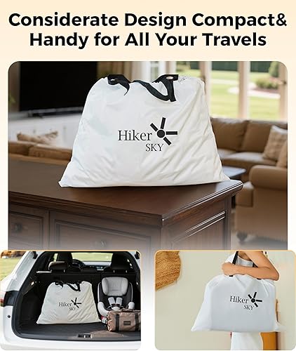 Miniatura 7 de Colchón de aire individual con bomba integrada, cama de aire inflable individual con bolsa de almacenamiento portátil, adecuado para el hogar e