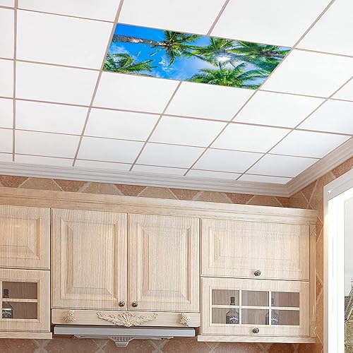 Miniatura 8 de Cubiertas de luz fluorescente para la oficina del aula, elimina el deslumbramiento severo que causa fatiga ocular y dolores de cabeza. Cubiertas de