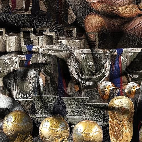 Miniatura 3 de Yrindyiz Manta de franela ligera con diseño de estrellas de fútbol, acogedora y suave, manta de forro polar con aire acondicionado para los