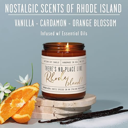 Vista 298 de Regalos de Nueva York, decoración de Nueva York para el hogar – 'There No Place Like New York Candle, con manzana jugosa, canela y calabaza I New