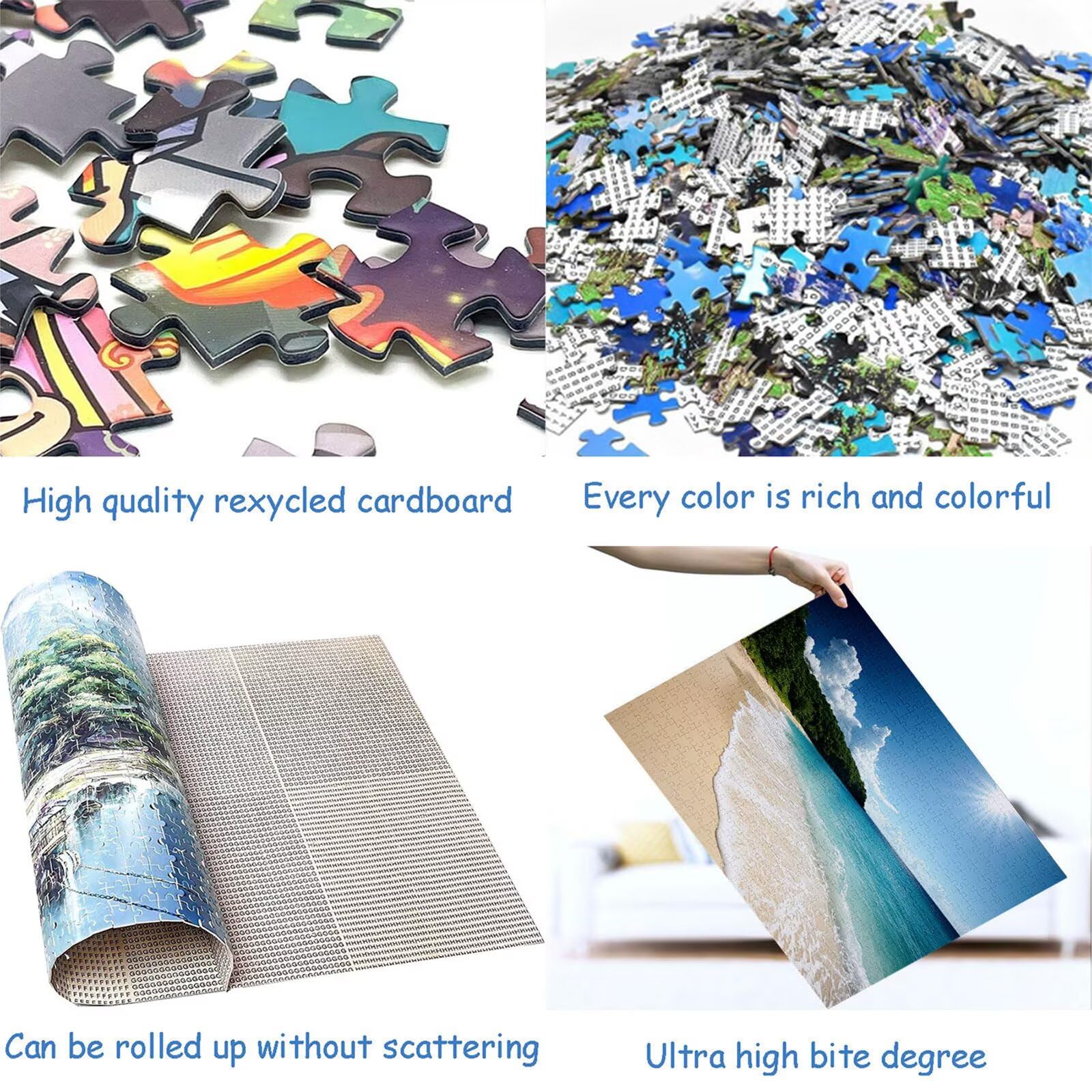 Puzzle 3000 Sztuk Plaża Puzzle dla dorosłych Krajobraz 122x81cm Unikalne Rzemiosło Klasyczne 3D Drewniana układanka do rodzinnych gier aktywnych, układanka zrób to sam do dekoracji ścian domu