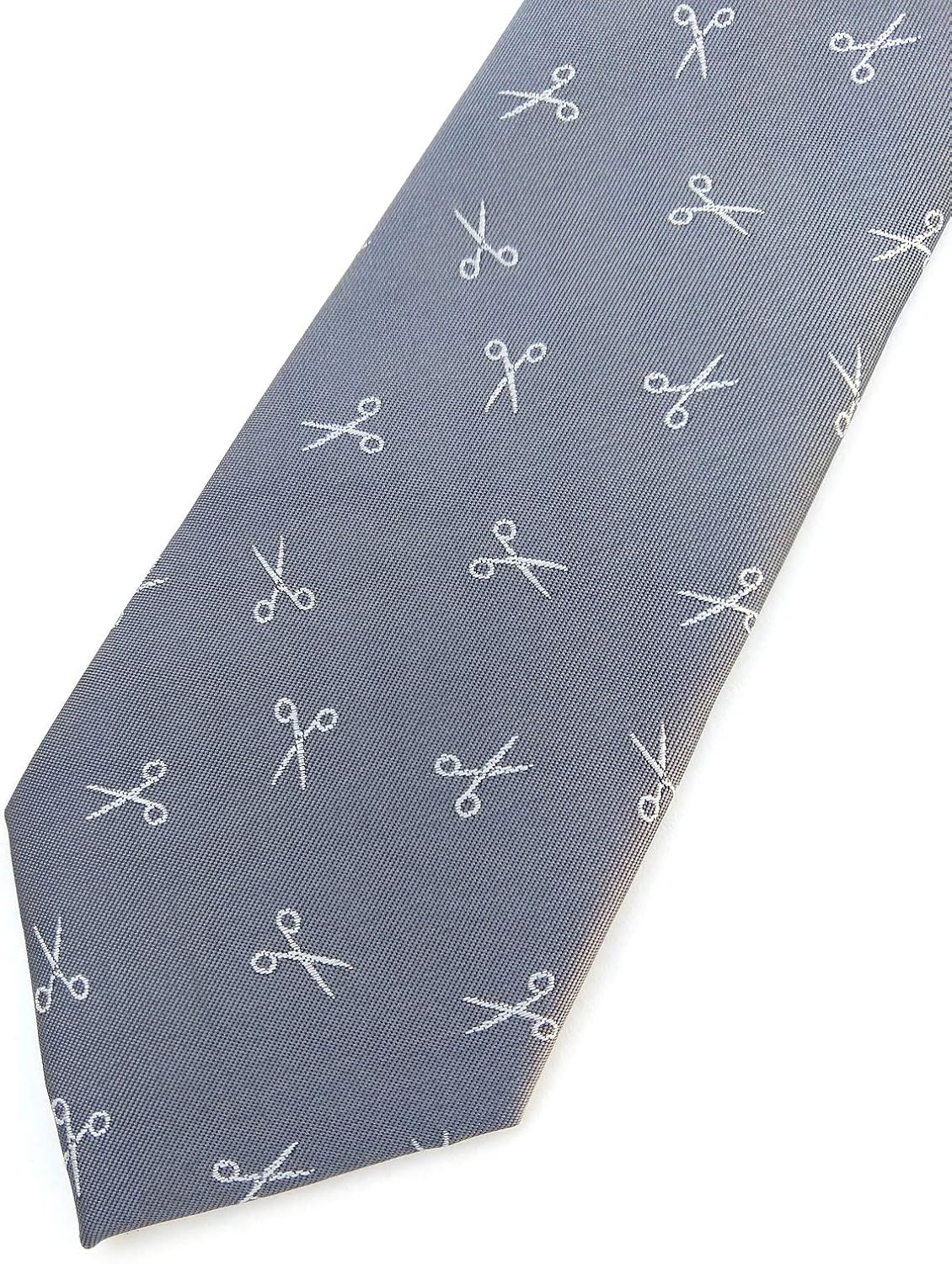 HOMIEBUDS Barber Necktie - Barber Tie - Scissors Necktie - Fashion Designer tie- Hairstylist Necktie - Men's Hairstylist Gift - Men's Barber gift - Men's Barbering Gift - Hairstylist gift for Men