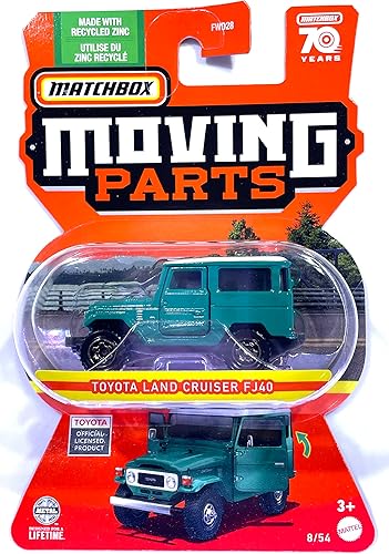 Caja de cerillas - Piezas móviles - 2023 -Toyota Land Cruiser FJ40-8/54-70 años - Mint/NrMint - Envía burbujas envueltas en una caja con relleno