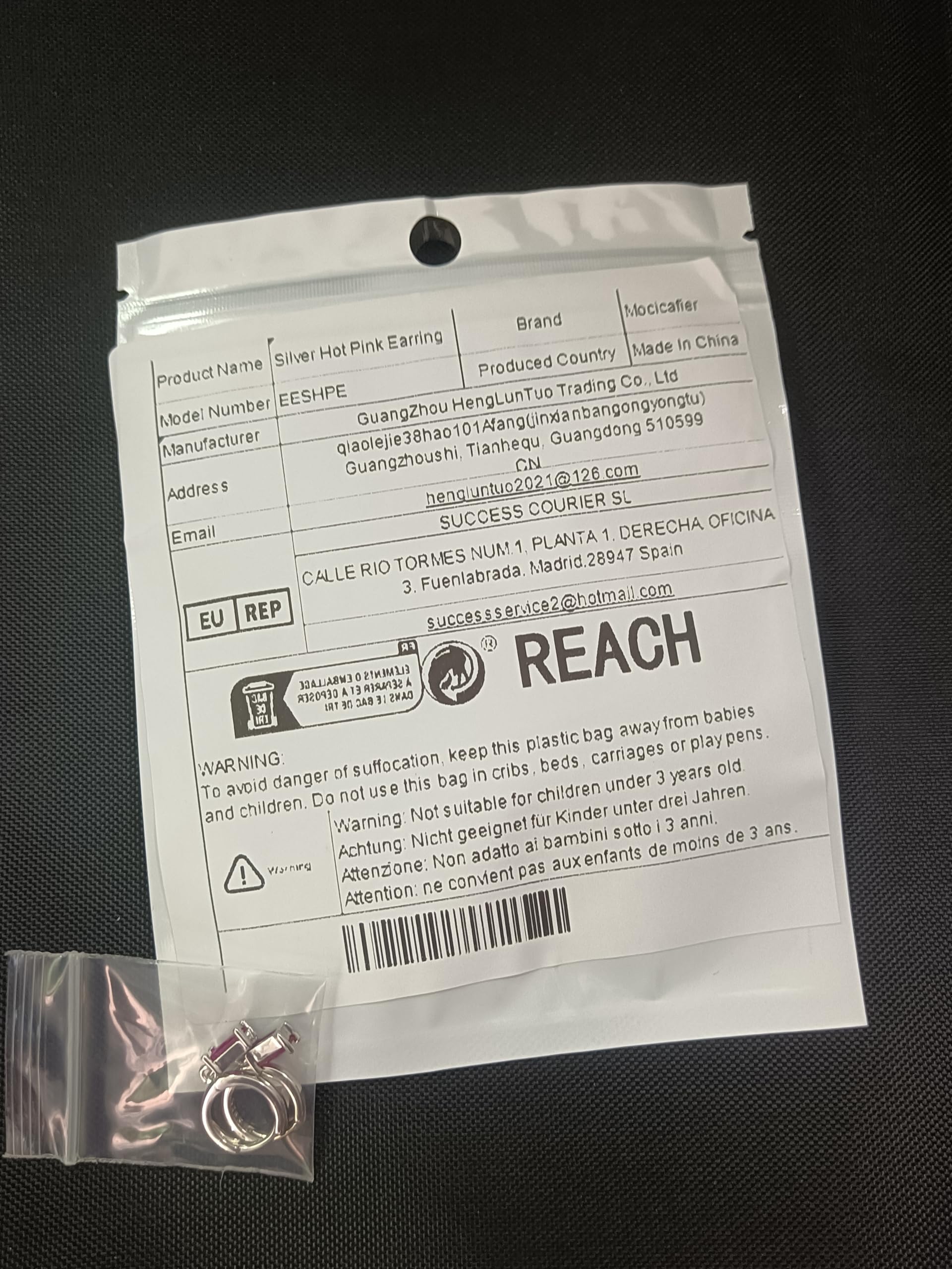 Orecchini A Cerchio Con Orecchini Pendenti, Orecchini Donna Lunghi Donna Oro 14K Orecchini Donna Oro Bambina e Uomo 2Pz