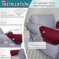 Vista 5 de Roytub Fundas elásticas para reposabrazos de sofá, fundas transpirables para reposabrazos de sofás y sillas, resistentes a los arañazos, protege
