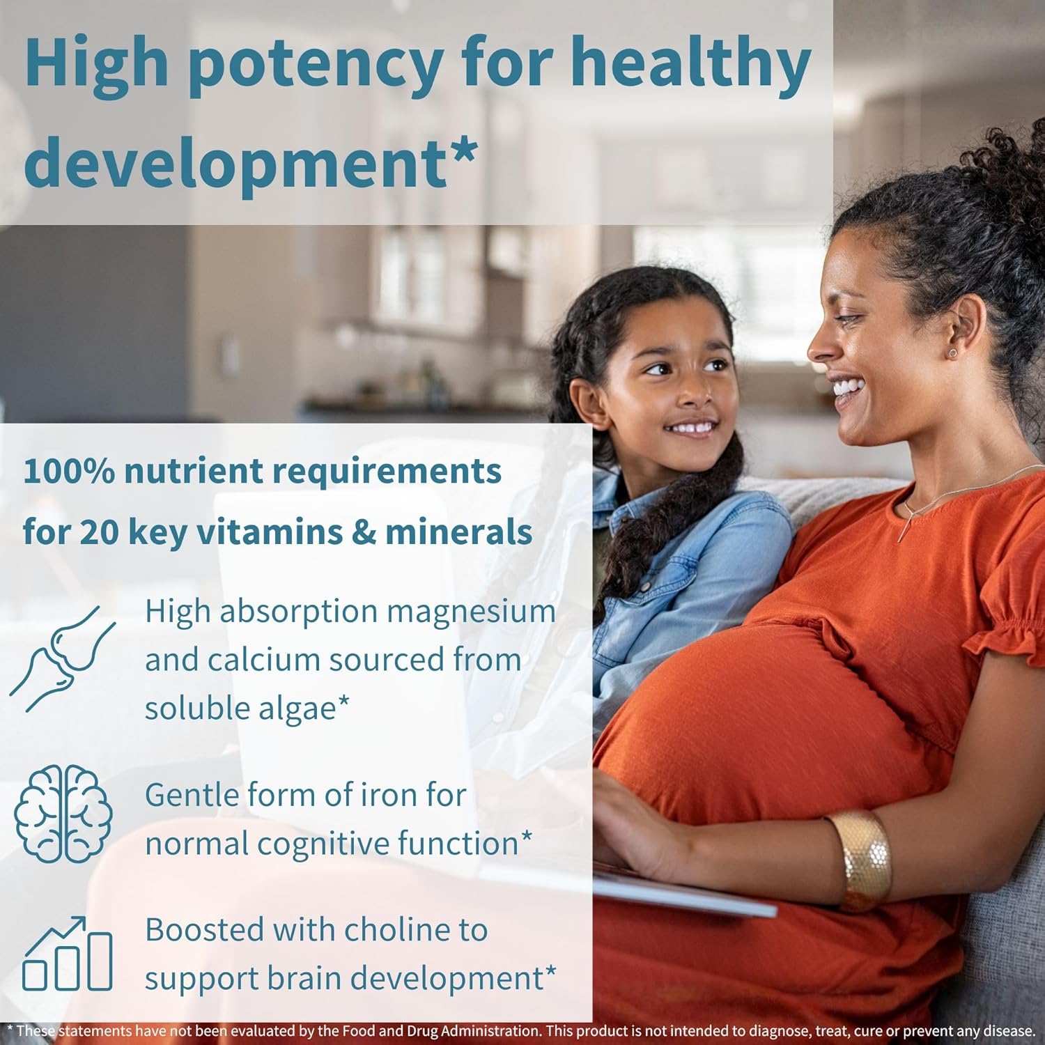 Igennus Methylated Prenatal Multivitamin for Women, Folate for MTHFR, High Absorption, Pure & Clean, Gentle Iron, Choline, Calcium & Magnesium, Vegan Pregnancy Vitamins, Halal, Non-GMO, 60 Tablets - Image 4