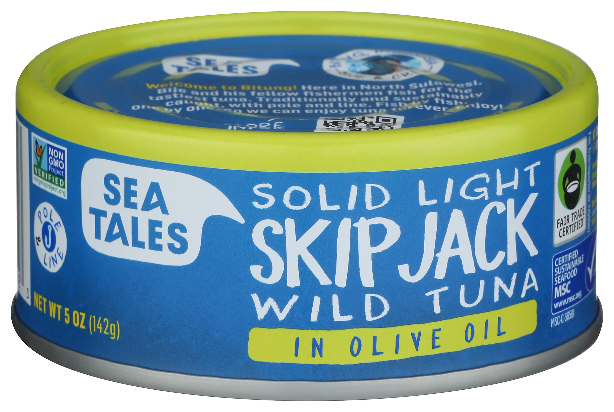 Sea Tales, Tuna Skipjack In Olive Oil, 5 Ounce