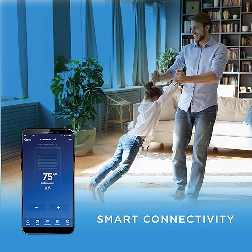 Miniatura 3 de COMMERCIAL COOL Aire acondicionado portátil, deshumidificador y ventilador, unidad de CA portátil de 9,000 BTU para dormitorio con 2 controles