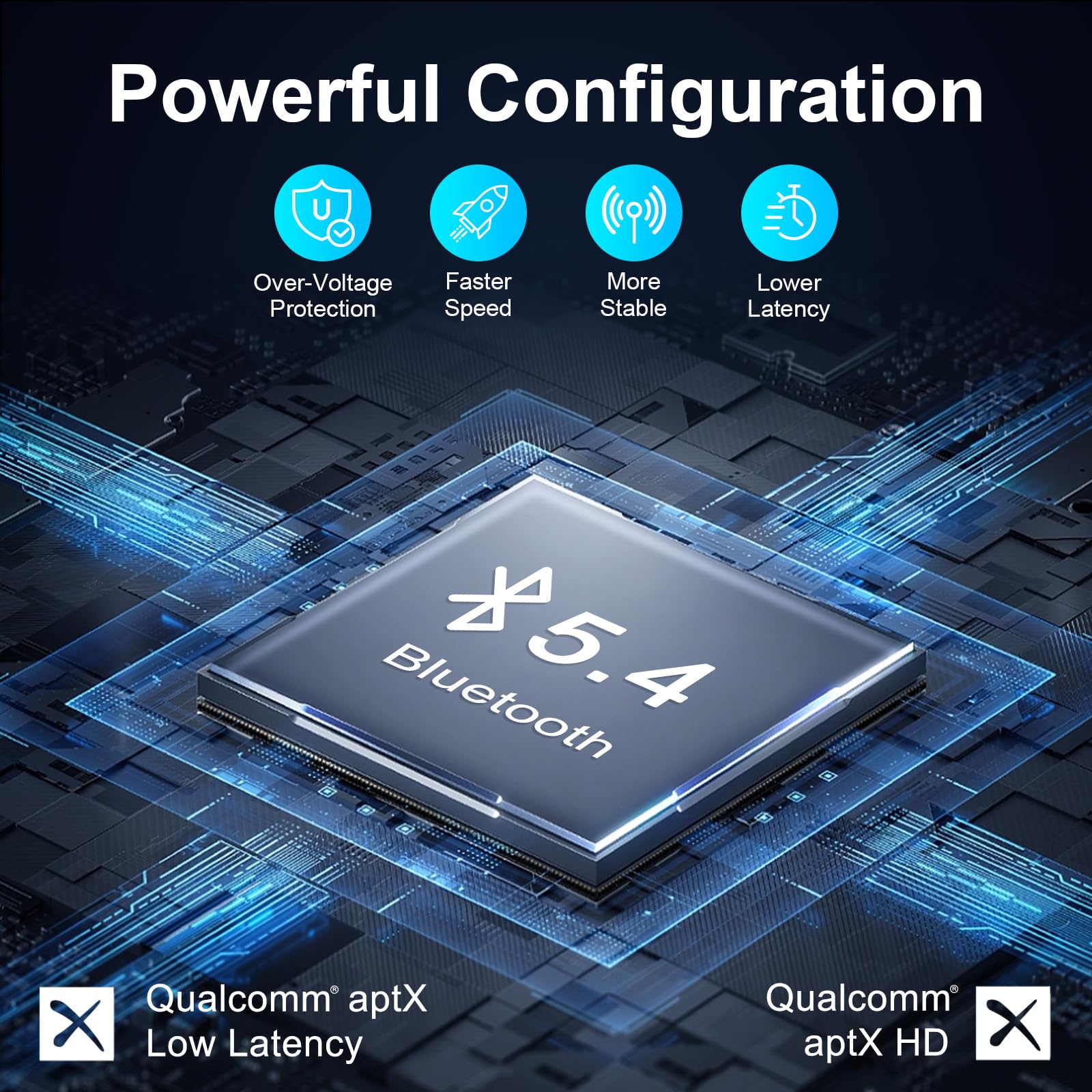 Receptor transmisor Bluetooth 5.4 2 en 1, adaptador de audio de avión, transmisor inalámbrico para TV, PC, gimnasio, interruptor, soporta hasta 2 AirPods, auriculares, receptor Bluetooth para coche y