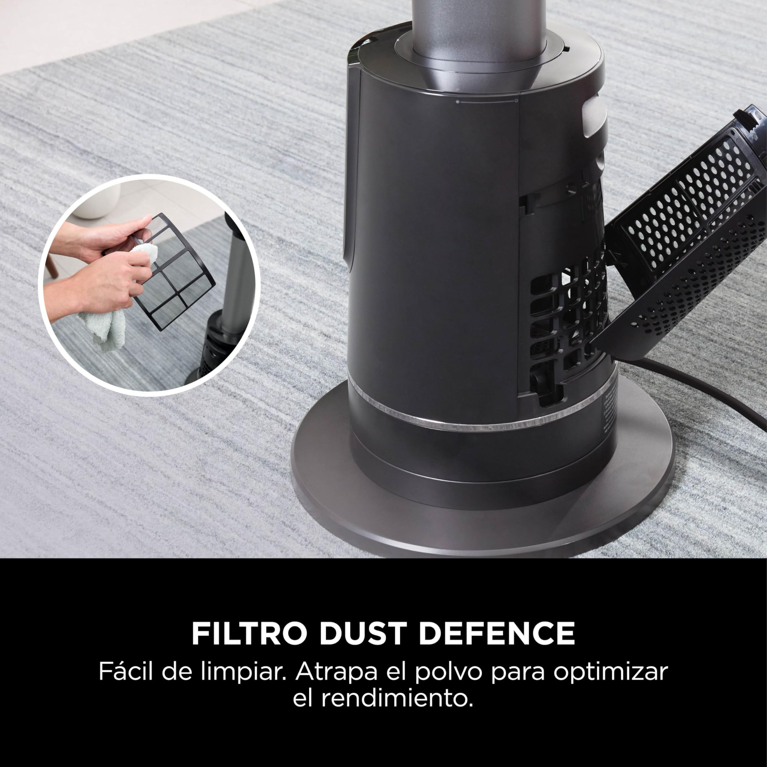 Shark TurboBlade, Ventilador + Calentador 2 en 1, Negro, TH200EU | Ventilador Doble y Calentador, Mando a Distancia