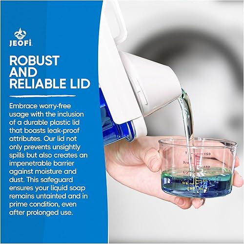 Miniatura 9 de Dispensador de detergente para ropa sucia, 2 piezas, dispensador de detergente líquido de 78 onzas para organización y almacenamiento de lavandería