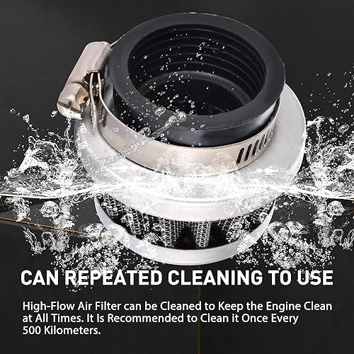 Miniatura 4 de WOOSTAR Filtro de aire de repuesto de 1.378 in para motocicleta china de 50 cc, 70 cc, 90 cc, 110 cc, 125 cc, Taotao, ATV, Go Kart, Dirt Bike Pocket