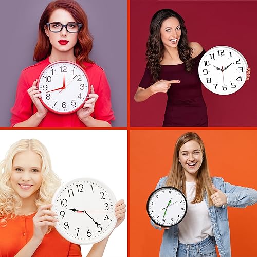 Miniatura 7 de Juego de 6 piezas de reloj de cuarzo de alto par de torsión con mecanismo de movimiento de repuesto con 10 pares diferentes de manecillas para