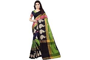 WOMEN'S Soft Cotton Silk Foil Printed Half Sarees for Women