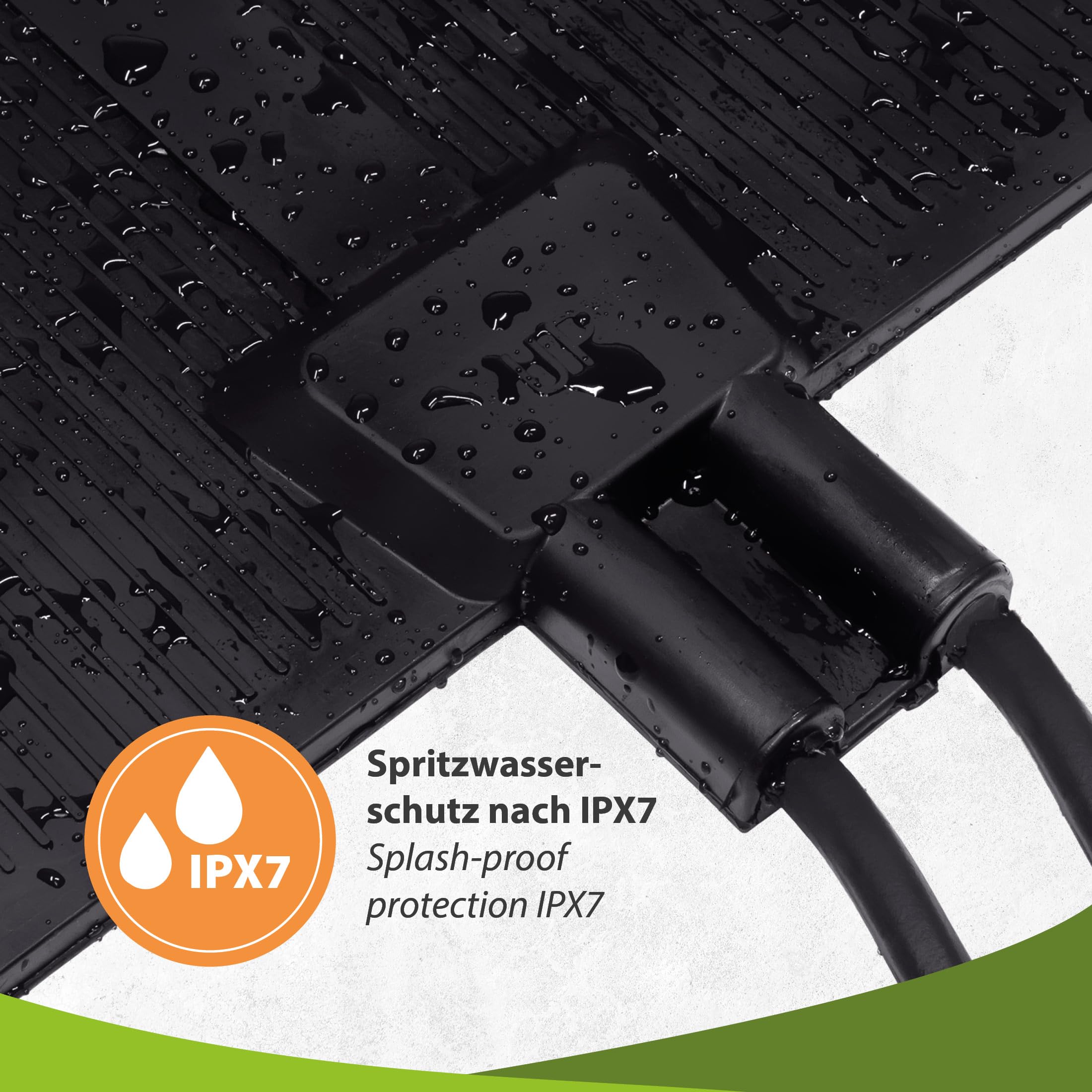 300W Gummi-Heizmatte, Outdoor Heizmatte 60x100cm, bis 60°C, IP65 Spritzwasserschutz