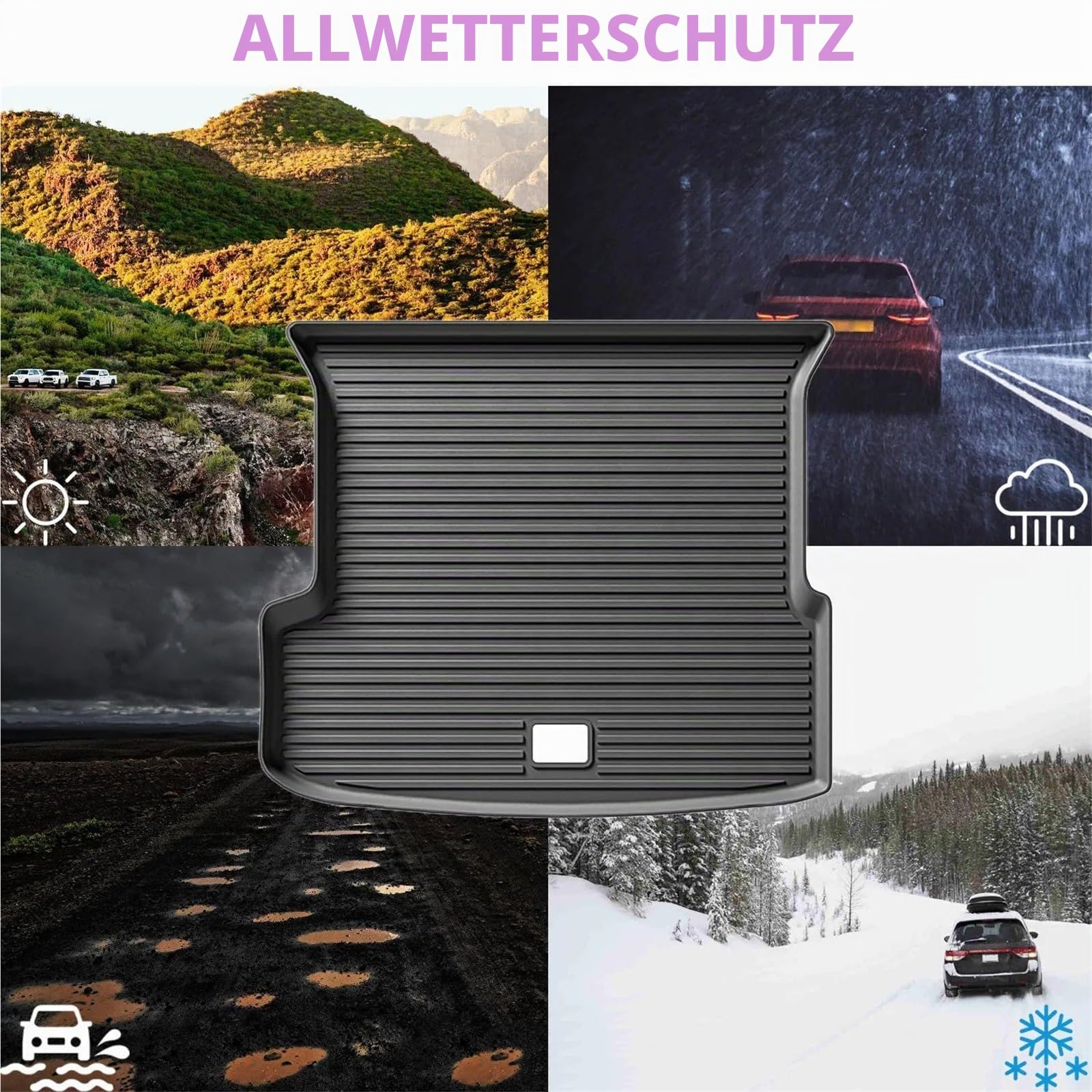Kofferraumwanne Für Xpeng G9 2022 2023 2024 Cargo Liner Passgenaue Kofferraummatten TPE Allwetter-Laderaummatten wasserdichte Fußmatten Autozubehör Auto Kofferraummatten