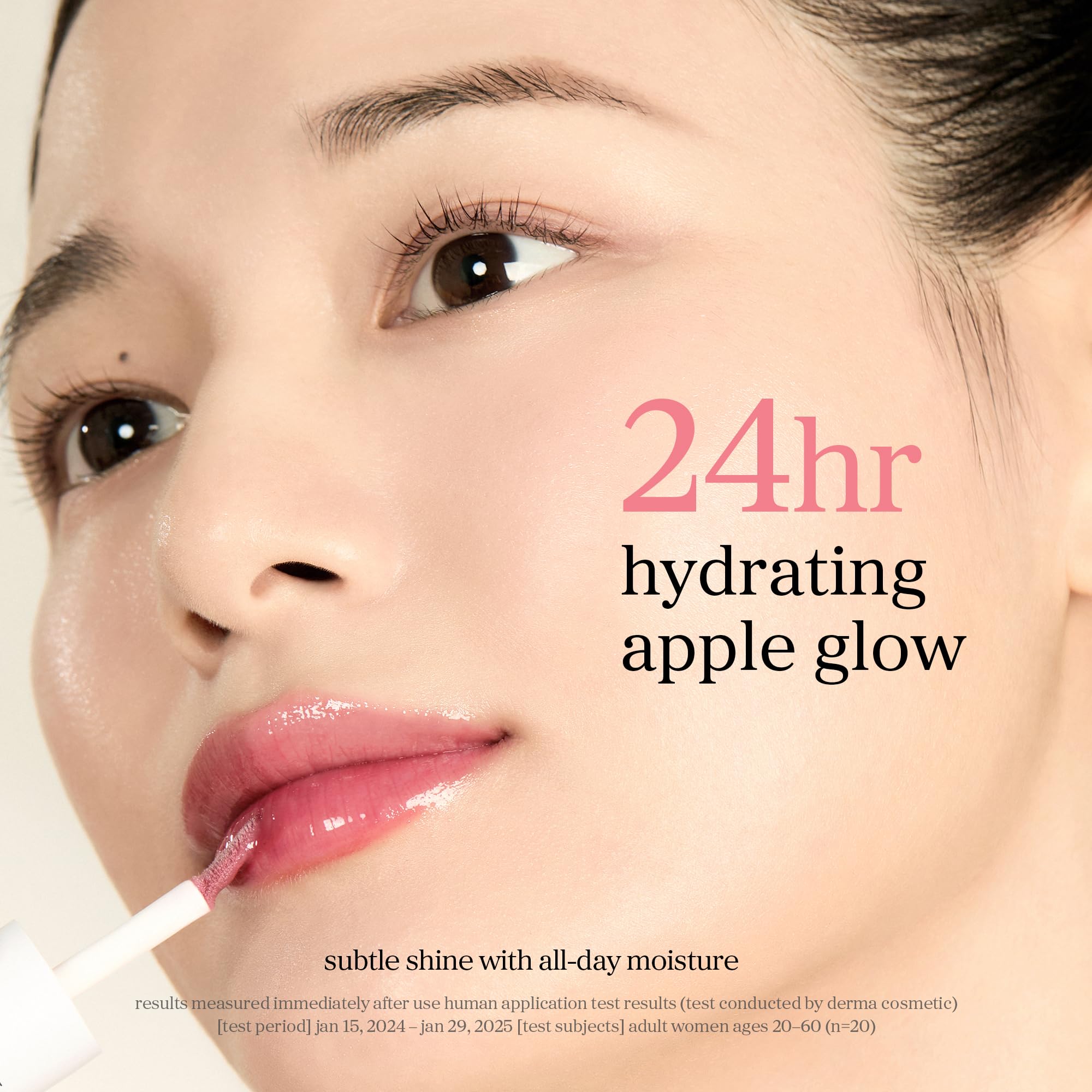 NOONI - Aceite coreano vegano para labios Appleplum | Tinte labial, de larga duración, hidratante, rellenador, revitalizante para labios secos, apto para viajes, impermeable, sin necesidad de retirar