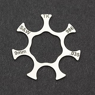 10 Moon Clips - Premium Moon Clip for S&W Model 986 7-Shot 9mm Revolver | Speedy Stainless Steel Moon Clips for Easy Loading and Unloading | Made in USA - TK Custom