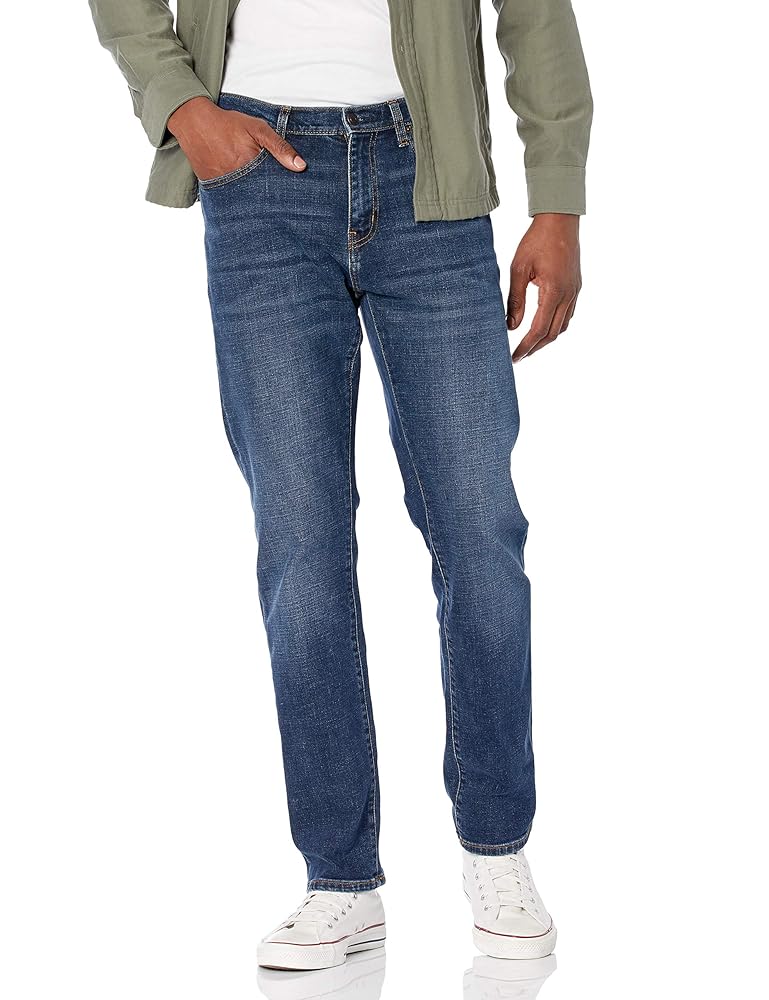 Amazon Essentials Jeans Elasticizzati, Vestibilit� Atletica - colori fuori  produzione Uomo, Blu Scuro Vintage, 28W / 28L : Amazon.it: Moda