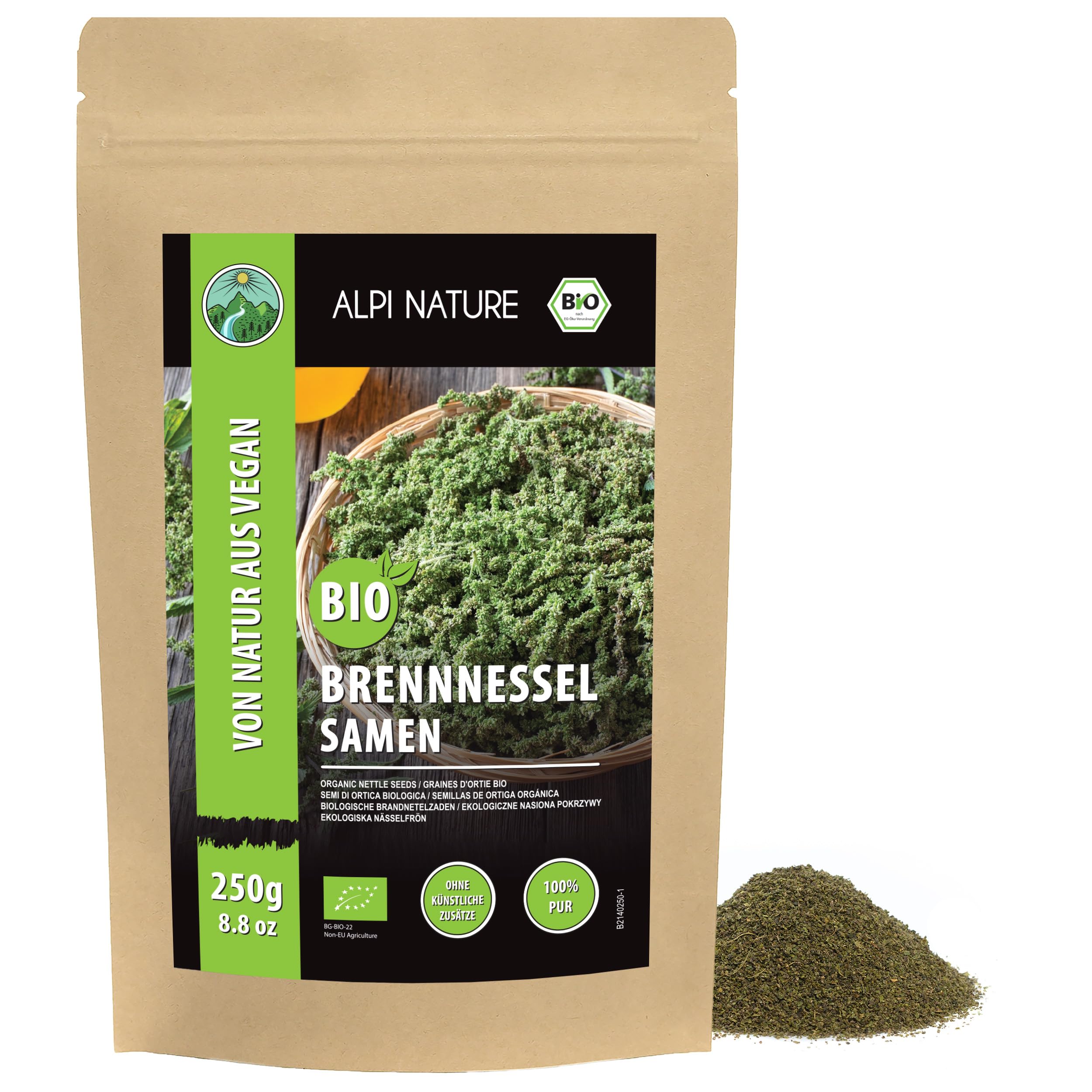 Alpi Nature Brennesselsamen BIO 250g, Brennessel Samen getrocknet