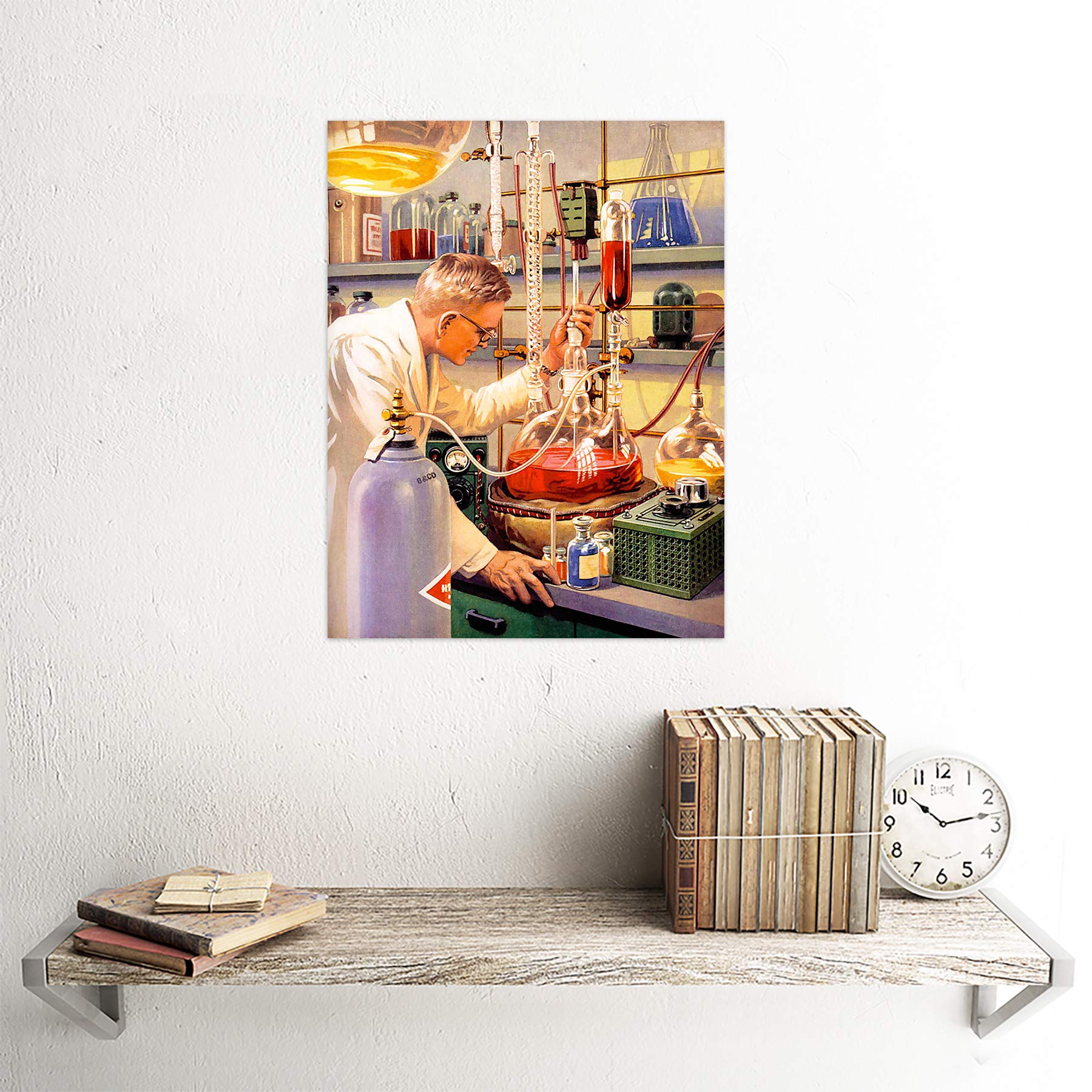 Amazon.com: Wee Blue Coo Vintage Science Lab Illustration