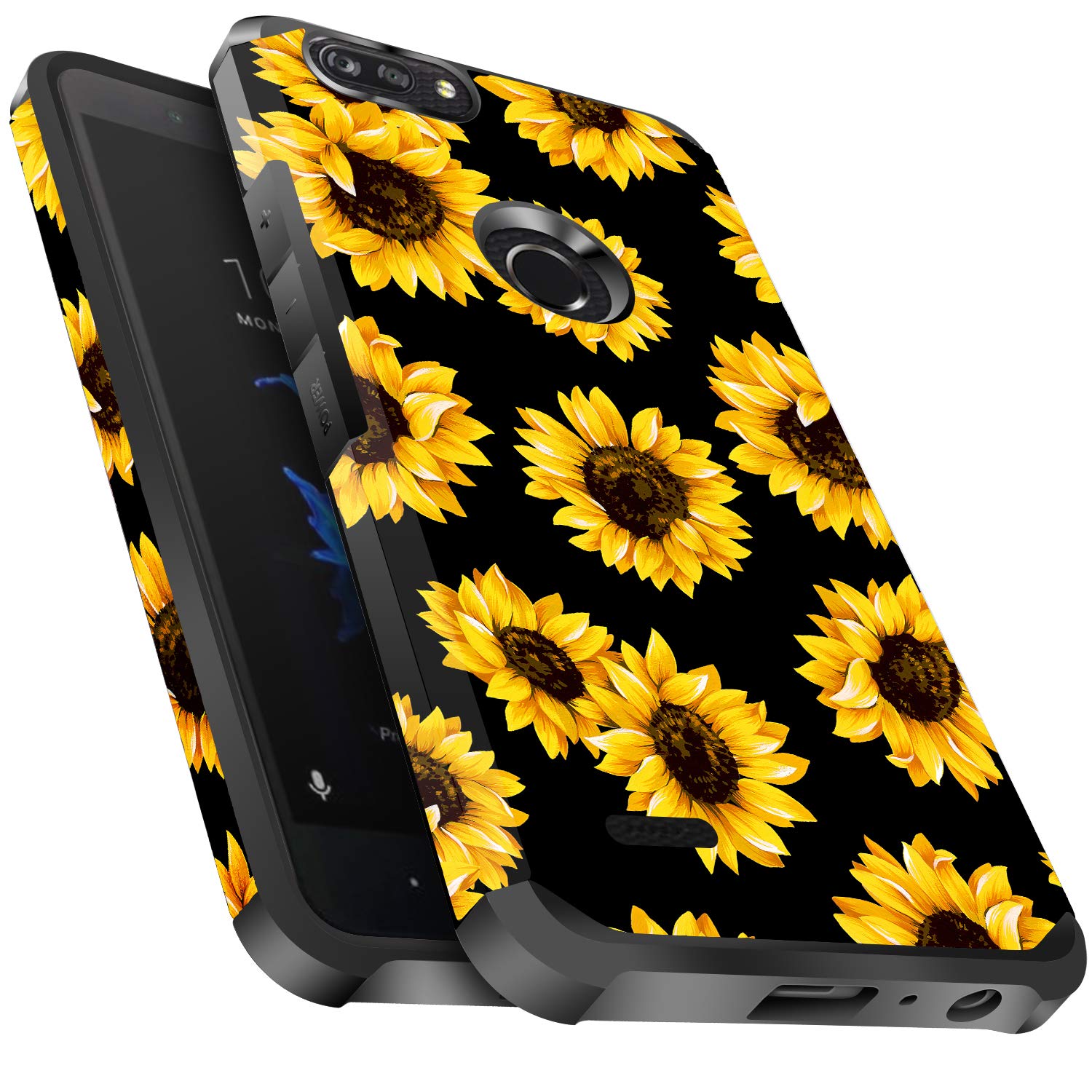 ZTE Blade Z Max Case, ZTE Blade Zmax Pro Case, ZTE Sequoia Case, Miss  Arts Slim Anti-Scratch Kit with [Drop Protection] Dual Layer Protective  Cover