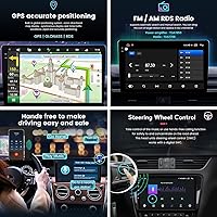 Vista 4 de ADMLZQQ Android 12 Car Stereo GPS Navigation for Mazda 3 2004-2009 Car Radio 9.5 Inch 2K Screen Carplay Voice Control Bluetooth5.1 Steering Wheel