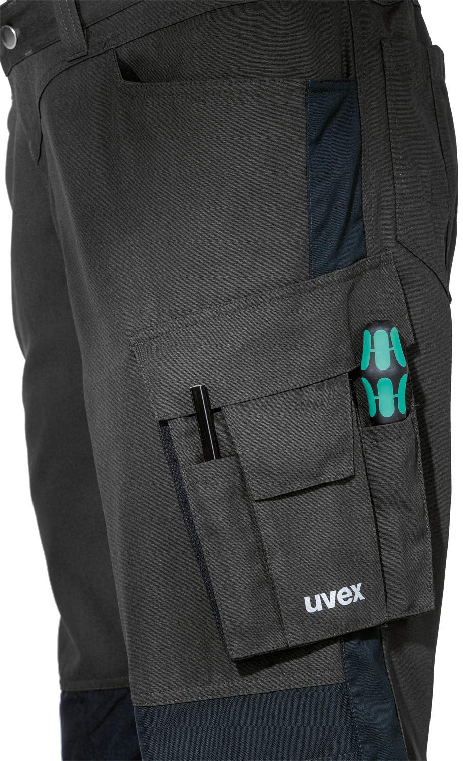 Uvex Perfexxion Premium 3852 - Pantaloni da Lavoro da Uomo, Colore: Grigio