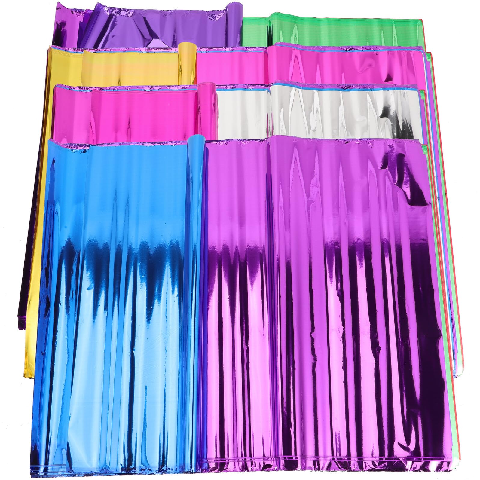 UPKOCH Geschenkpapier 70 Blatt Großpackung Buntes Bastelpapier mit Glanzfinish Strapazierfähiges Verpackungspapier für Partys Blumensträuße und Geburtstagsfeiern