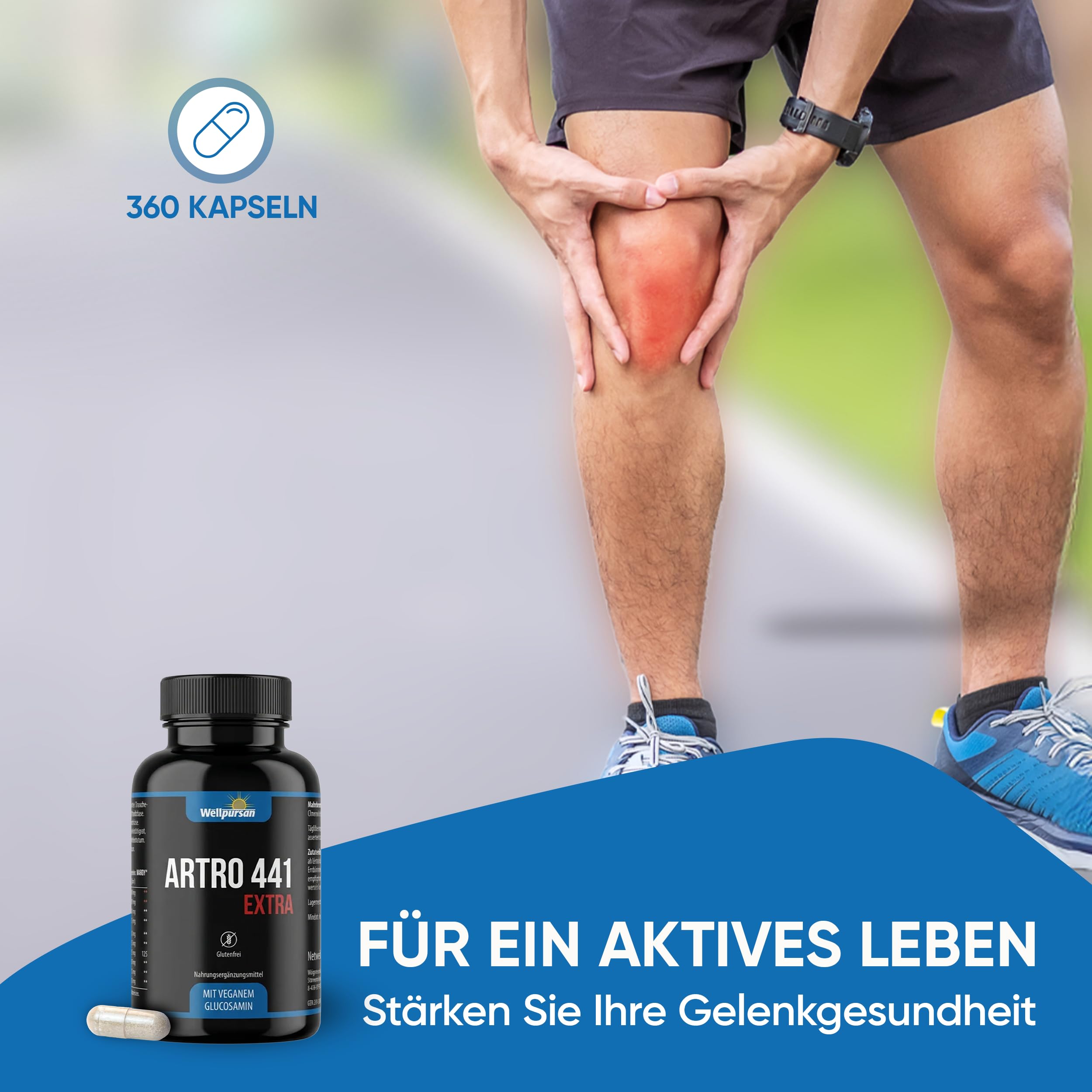 Wellpursan Artro 441 Extra Kapseln (3 x 120 Arthrose Kapseln) – Natürliche Unterstützung bei Gelenkschmerzen und Arthrose