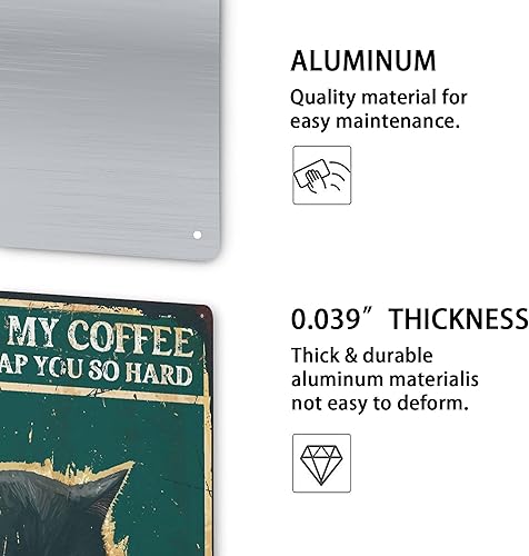 Miniatura 3 de Letrero de metal creativo de granja, decoración de pared retro para la puerta del hogar, garaje, jardín, bares, restaurantes, cafeterías, oficina,