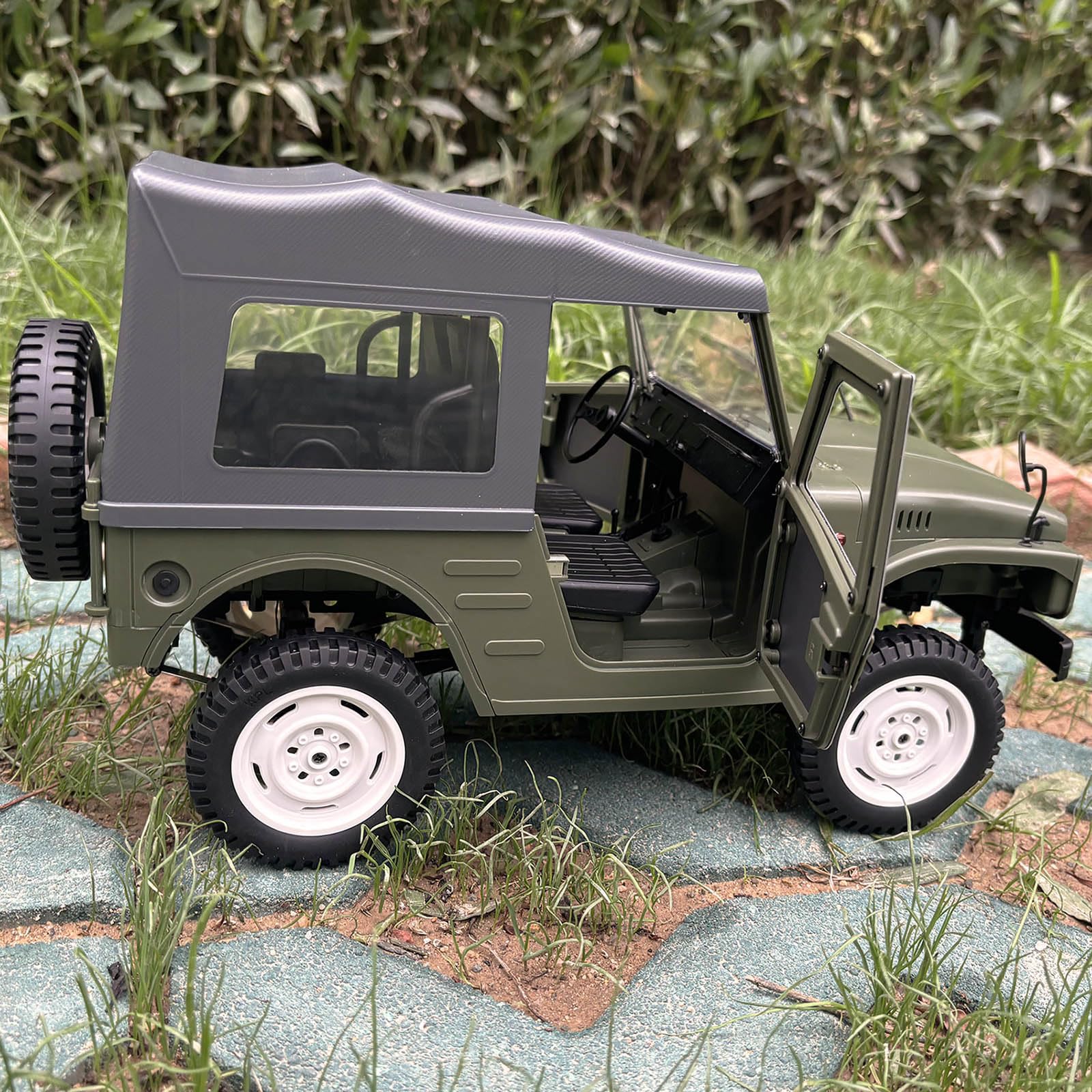 WPLDEWAN WPL C84 RC Rock Crawler RC Truck 4x4 1/10 Escala Remoto Camión Off Road RTR Todo Terreno con Motor 370 Proporcional Acelerador Dirección Leaf Spring Chasis Hobby Grado