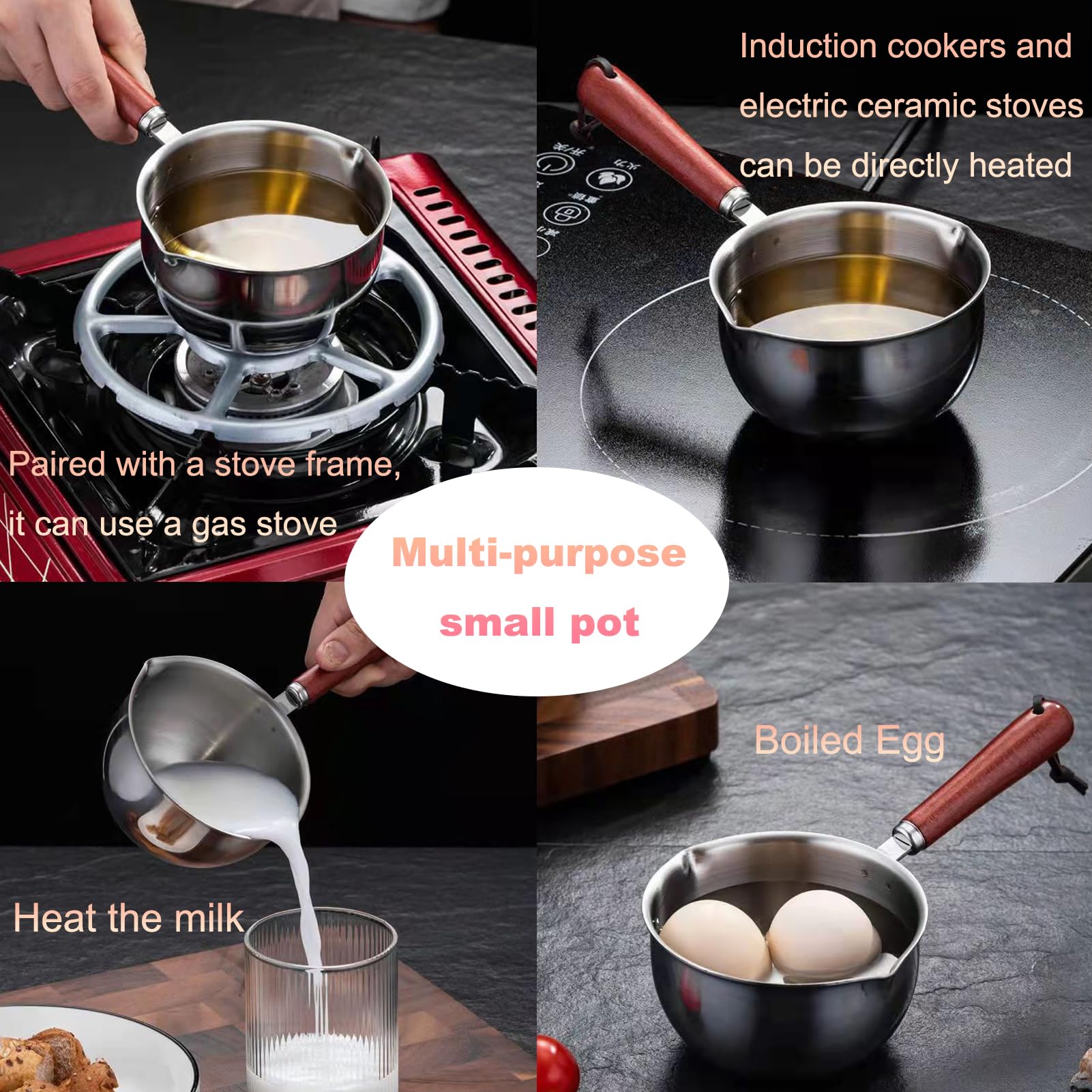 Stainless Steel Butter Warmer Pot - Melt & Serve! -6