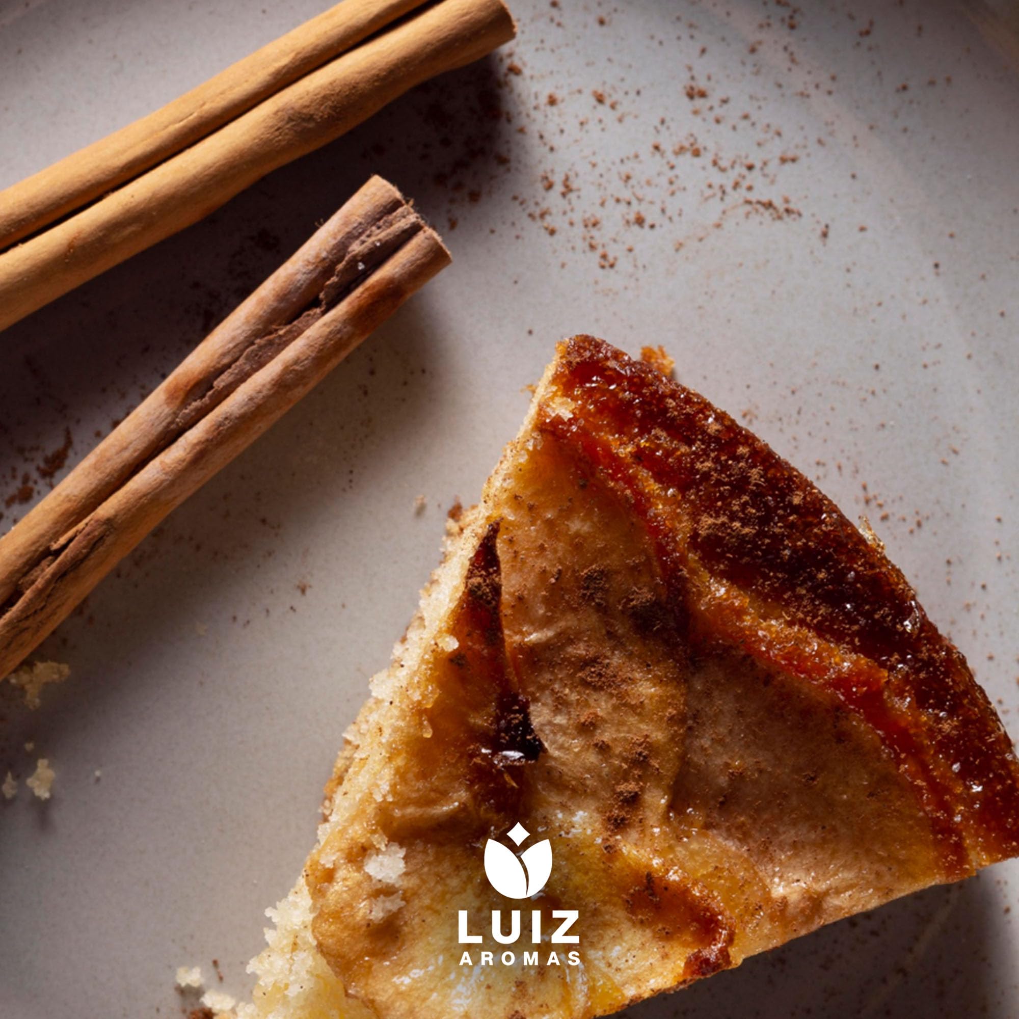 LUIZ AROMAS | Aroma Canela - Aroma Alimentario en Gotas para dulces de Hornear, Pasteles, Bizcochos y Tartas | Producto Vegano sin Calorías y sin Azucar | Producto 100% Italiano (50g)